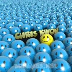 chris kwon in Special Smileys style - 3D name wallpaper