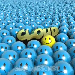 cloud in Special Smileys style - 3D name wallpaper