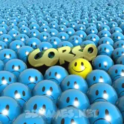 corso in Special Smileys style - 3D name wallpaper