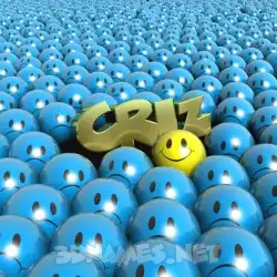 criz in Special Smileys style - 3D name wallpaper