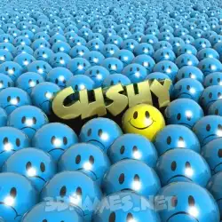 cushy in Special Smileys style - 3D name wallpaper