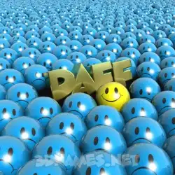 daff in Special Smileys style - 3D name wallpaper
