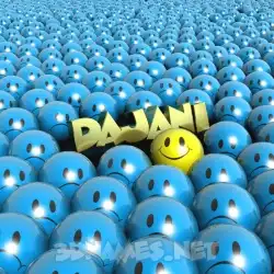 dajani in Special Smileys style - 3D name wallpaper