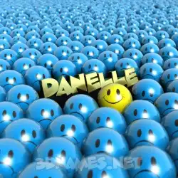 danelle in Special Smileys style - 3D name wallpaper
