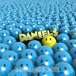 daniels in Special Smileys style - 3D name wallpaper