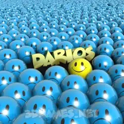 darios in Special Smileys style - 3D name wallpaper