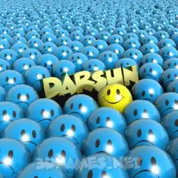 darshn in Special Smileys style - 3D name wallpaper