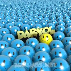daryol in Special Smileys style - 3D name wallpaper