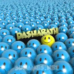 dasharath in Special Smileys style - 3D name wallpaper