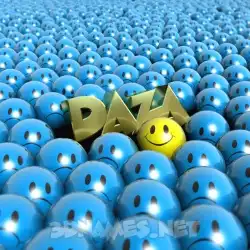 daza in Special Smileys style - 3D name wallpaper