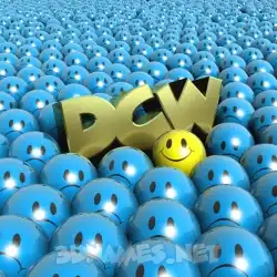 dcw in Special Smileys style - 3D name wallpaper