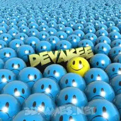 devakee in Special Smileys style - 3D name wallpaper