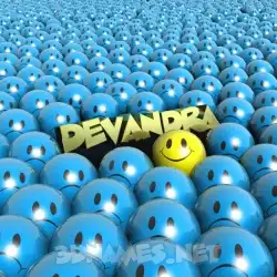 devandra in Special Smileys style - 3D name wallpaper
