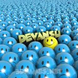 devansu in Special Smileys style - 3D name wallpaper