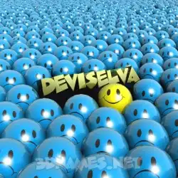 deviselva in Special Smileys style - 3D name wallpaper