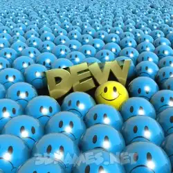 devv in Special Smileys style - 3D name wallpaper