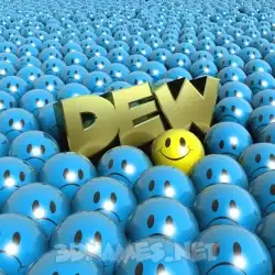dew in Special Smileys style - 3D name wallpaper
