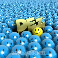 dez in Special Smileys style - 3D name wallpaper