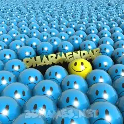 dharmendar in Special Smileys style - 3D name wallpaper