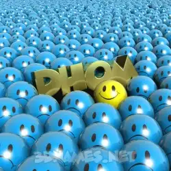 dhom in Special Smileys style - 3D name wallpaper