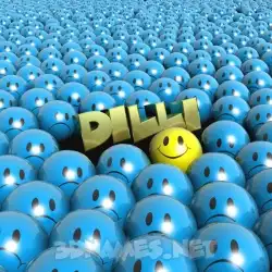 dilli in Special Smileys style - 3D name wallpaper