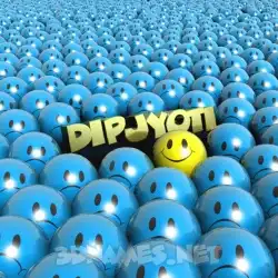 dipjyoti in Special Smileys style - 3D name wallpaper