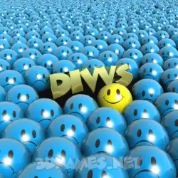 divvs in Special Smileys style - 3D name wallpaper
