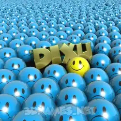 dixu in Special Smileys style - 3D name wallpaper