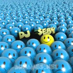 dj   seby in Special Smileys style - 3D name wallpaper