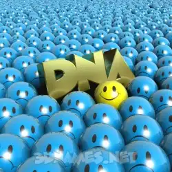 dna in Special Smileys style - 3D name wallpaper