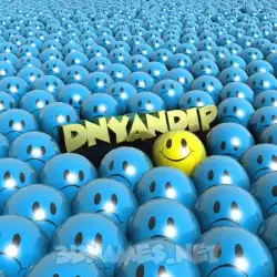 dnyandip in Special Smileys style - 3D name wallpaper