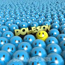 dolesov in Special Smileys style - 3D name wallpaper