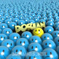 dorian in Special Smileys style - 3D name wallpaper