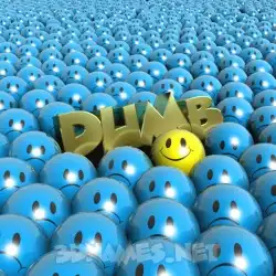 dumb in Special Smileys style - 3D name wallpaper
