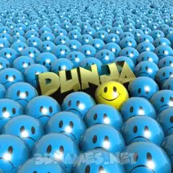 dunja in Special Smileys style - 3D name wallpaper