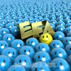 efa in Special Smileys style - 3D name wallpaper