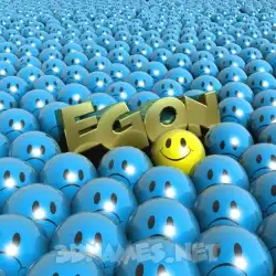 egon in Special Smileys style - 3D name wallpaper