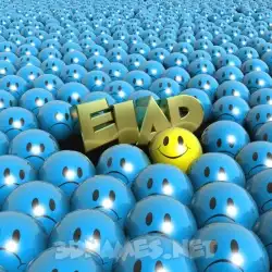 eiad in Special Smileys style - 3D name wallpaper