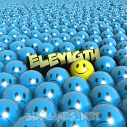 eleyigth in Special Smileys style - 3D name wallpaper