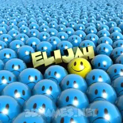 elijah in Special Smileys style - 3D name wallpaper