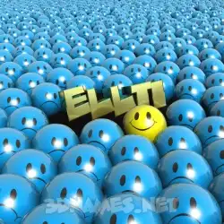 ellti in Special Smileys style - 3D name wallpaper