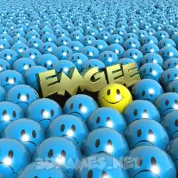emgee in Special Smileys style - 3D name wallpaper