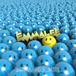 emmalee in Special Smileys style - 3D name wallpaper