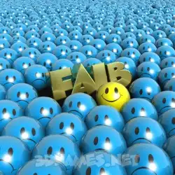 faib in Special Smileys style - 3D name wallpaper
