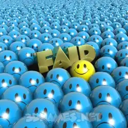 faid in Special Smileys style - 3D name wallpaper