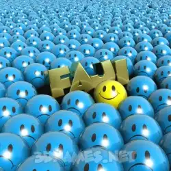 faji in Special Smileys style - 3D name wallpaper