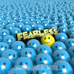 fearless in Special Smileys style - 3D name wallpaper