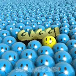 gaggi in Special Smileys style - 3D name wallpaper
