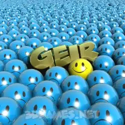geir in Special Smileys style - 3D name wallpaper