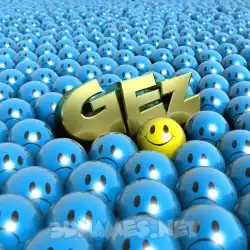 gez in Special Smileys style - 3D name wallpaper